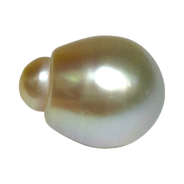 Large 15.3 x 19.7mm 29.8 Carat Gold South Sea Polished Pearl Loose