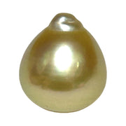 Teardrop 12.2 x 13.8mm 14.6 Carat Gold Philippines South Sea Pearl