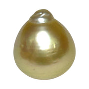 Teardrop 12.2 x 13.8mm 14.6 Carat Gold Philippines South Sea Pearl