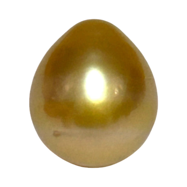 11.6 x 13.3mm 13.2 Carats Deep Gold Philippines South Sea Pearl