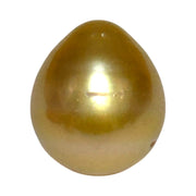 11.6 x 13.3mm 13.2 Carats Deep Gold Philippines South Sea Pearl