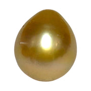 11.6 x 13.3mm 13.2 Carats Deep Gold Philippines South Sea Pearl