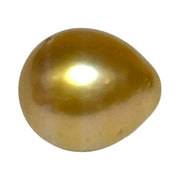 11.6 x 13.3mm 13.2 Carats Deep Gold Philippines South Sea Pearl