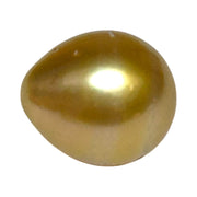 11.6 x 13.3mm 13.2 Carats Deep Gold Philippines South Sea Pearl