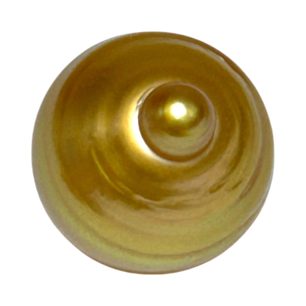 Giant 15 x 17.6mm 24.7 Carat Natural Deep Gold South Sea Loose Pearl