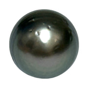 Radiant 13.2 x 16.7mm Tahitian South Sea Peacock Gray Green Pearl