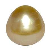 Oval Drop 16.1 x 16.4mm 29.2 Carats Rich Gold South Sea Pearl Loose