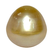 Oval Drop 16.1 x 16.4mm 29.2 Carats Rich Gold South Sea Pearl Loose