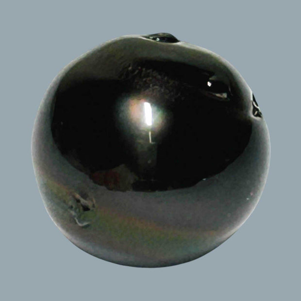 Giant 17.6mm 39.5 Carat Tahitian Sea Black Brown Pearl Un-Drilled