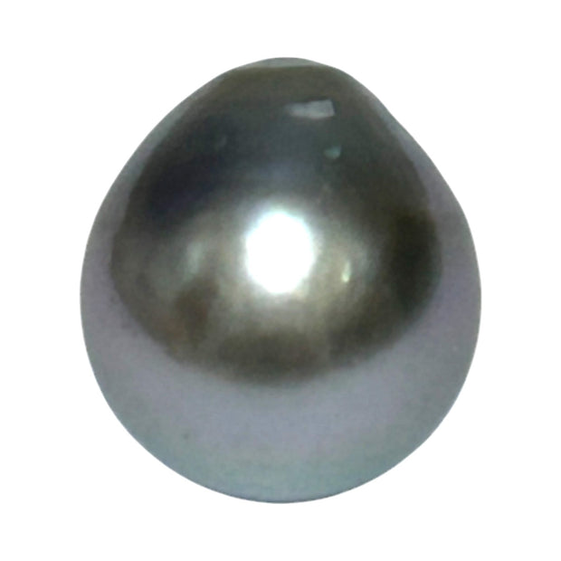 Tahitian Sea Middle Gray Loose Pearl Drop 14.8 Carat 12.1 x 13.3mm