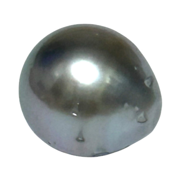 Tahitian Sea Middle Gray Loose Pearl Drop 14.8 Carat 12.1 x 13.3mm