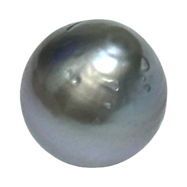 Tahitian Sea Middle Gray Loose Pearl Drop 14.8 Carat 12.1 x 13.3mm