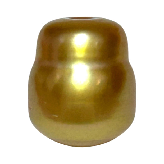 Baroque 12.8 x 15.5mm 20.8 Carats Deep Gold South Sea Loose Pearl