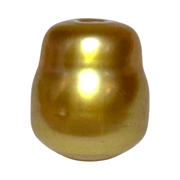 Baroque 12.8 x 15.5mm 20.8 Carats Deep Gold South Sea Loose Pearl