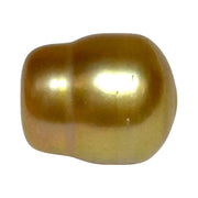 Baroque 12.8 x 15.5mm 20.8 Carats Deep Gold South Sea Loose Pearl