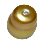 Baroque 12.8 x 15.5mm 20.8 Carats Deep Gold South Sea Loose Pearl