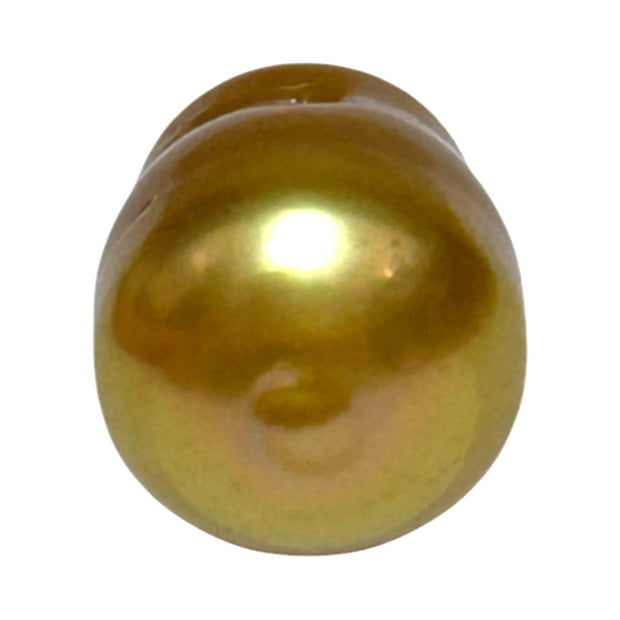 Baroque 12.8 x 15.5mm 20.8 Carats Deep Gold South Sea Loose Pearl