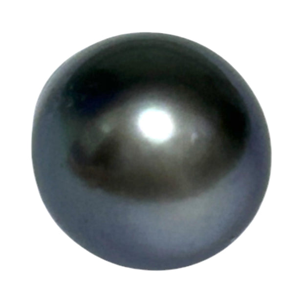 Lustrous 15.8 Carats 12.2 x 17.4mm Tahitian Peacock Gray Green Pearl