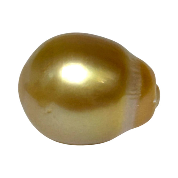 RARE Giant 15 x 19mm 29.6 Carats Deep Gold South Sea Loose Pearl