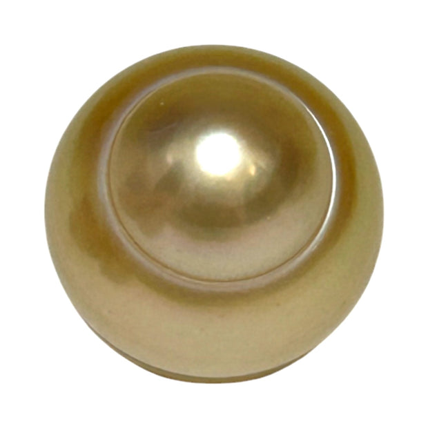 RARE Giant 17.3 x 19mm 38.6 Carat Rich Gold South Sea Loose Pearl