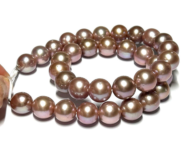 5A 12 - 13mm 35 pcs Edison Purple Lavender Round Pearl 16" StrandFabulous 5A Quality Round 12 - 13mm 35 pcs Edison Natural Purple Lavender Beautiful Colors Cultured Pearl 16" Strand - For Making 18" Necklace / Best Gift For HerPEANecklacesFine JewelryThe Fine Pearls Jewelry5A 12 - 13mm 35 pcs Edison Purple Lavender Round Pearl 16" Strand