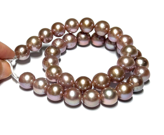 5A 12 - 13mm 35 pcs Edison Purple Lavender Round Pearl 16" StrandFabulous 5A Quality Round 12 - 13mm 35 pcs Edison Natural Purple Lavender Beautiful Colors Cultured Pearl 16" Strand - For Making 18" Necklace / Best Gift For HerPEANecklacesFine JewelryThe Fine Pearls Jewelry5A 12 - 13mm 35 pcs Edison Purple Lavender Round Pearl 16" Strand