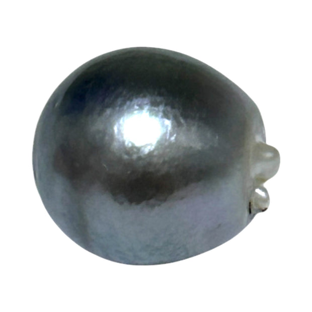 Giant 14.3 x 16mm 22.7 Carats Tahitian Peacock Middle Gray Loose Pearl