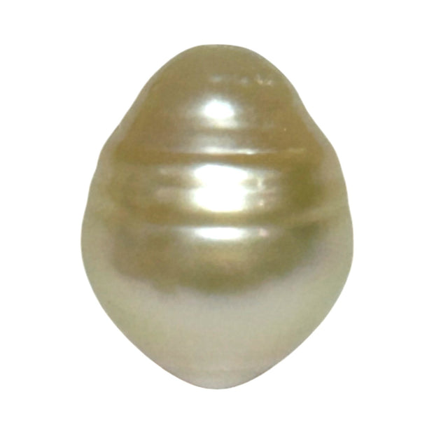 Ornat Oval 13.1 x 16.6mm Natural Pale Gold South Sea Pearl Loose