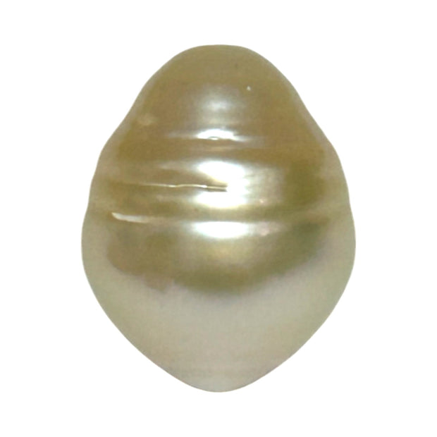 Ornat Oval 13.1 x 16.6mm Natural Pale Gold South Sea Pearl Loose