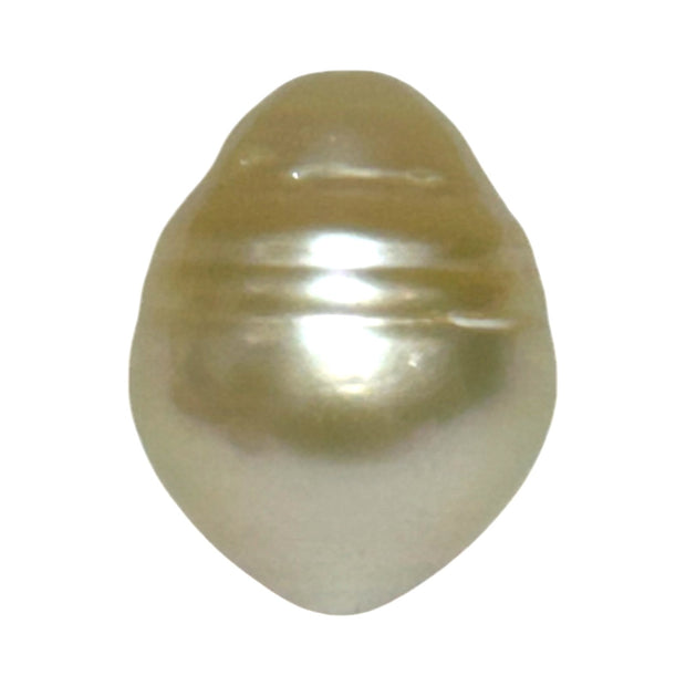 Ornat Oval 13.1 x 16.6mm Natural Pale Gold South Sea Pearl Loose