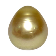 Enormous 14.7 x 16.3mm 25.6 Carat Lush Gold South Sea Pearl