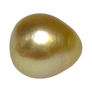 Enormous 14.7 x 16.3mm 25.6 Carat Lush Gold South Sea Pearl