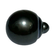 Delicate 14.1 x 17mm Tahitian South Sea Peacock Black Loose Pearl