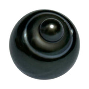 Delicate 14.1 x 17mm Tahitian South Sea Peacock Black Loose Pearl