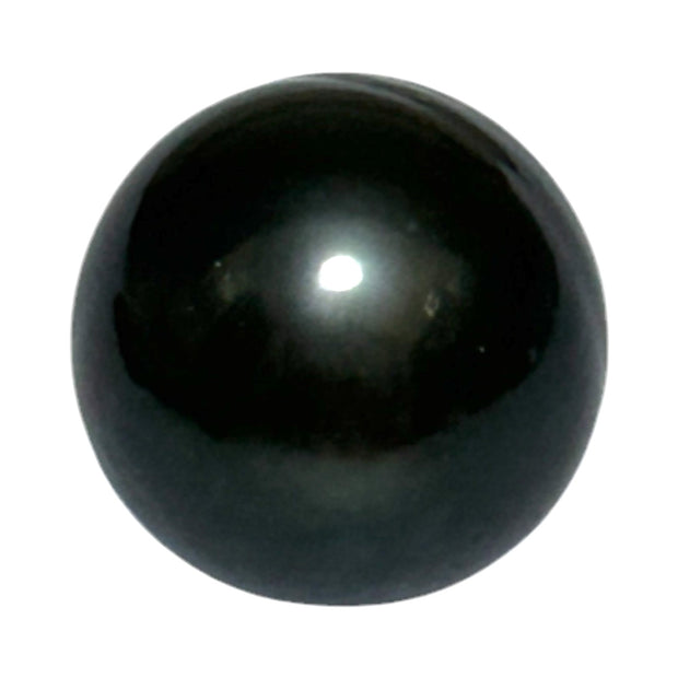 Delicate 14.1 x 17mm Tahitian South Sea Peacock Black Loose Pearl