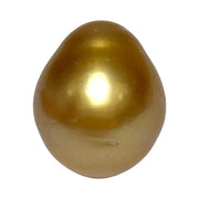 RARE Oval 15.7 x 18.7mm 30.6 Carats Deep Gold South Sea Pearl Loose