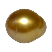 RARE Oval 15.7 x 18.7mm 30.6 Carats Deep Gold South Sea Pearl Loose