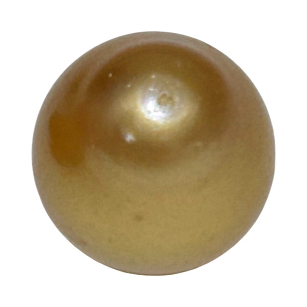 RARE Oval 15.7 x 18.7mm 30.6 Carats Deep Gold South Sea Pearl Loose