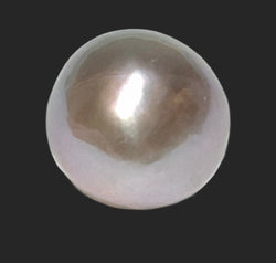 Oval Round 13 x 13.7mm 16.8 Carats Keshi Lavender Gray Pearl Loose