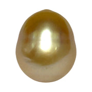 Radiant Oval 12.7 x 15.1mm 18.8 Carats Deep Gold South Sea Pearl