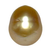 Radiant Oval 12.7 x 15.1mm 18.8 Carats Deep Gold South Sea Pearl