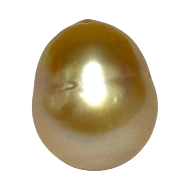 Radiant Oval 12.7 x 15.1mm 18.8 Carats Deep Gold South Sea Pearl