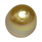 Radiant Oval 12.7 x 15.1mm 18.8 Carats Deep Gold South Sea Pearl