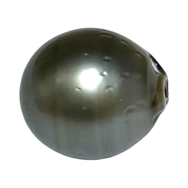 Radiant 21 Carat 13.9x 15.5mm Tahitian Peacock Middle Gray Pearl