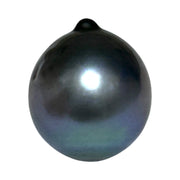 Huge 18.4 Carat 13.3 x 15.7mm Tahitian Peacock Black Blue Loose Pearl