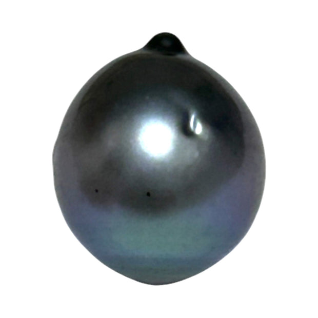 Huge 18.4 Carat 13.3 x 15.7mm Tahitian Peacock Black Blue Loose Pearl