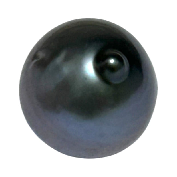 Huge 18.4 Carat 13.3 x 15.7mm Tahitian Peacock Black Blue Loose Pearl