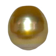 Fantastic Giant 14.5 x 15.7mm 24.6 Carats Deep Gold South Sea Pearl