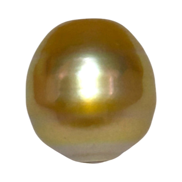 Fantastic Giant 14.5 x 15.7mm 24.6 Carats Deep Gold South Sea Pearl