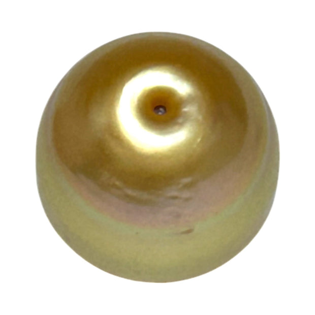 Fantastic Giant 14.5 x 15.7mm 24.6 Carats Deep Gold South Sea Pearl